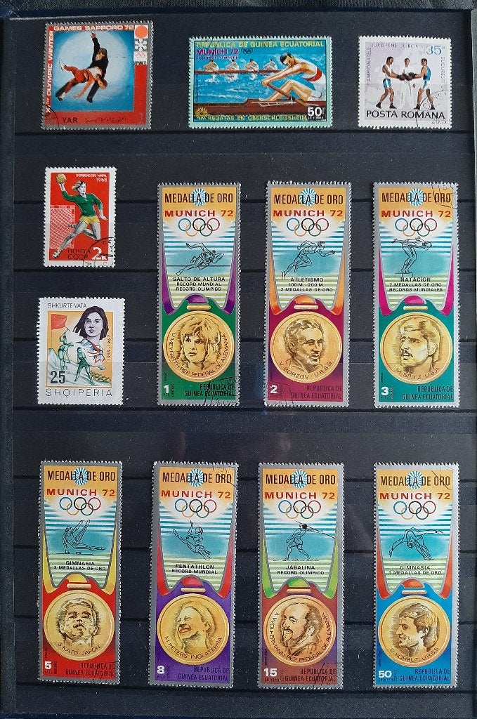 3 Kaarten Mooiste Postzegels Sport No. 2 Gestempeld, Ophalen, Gestempeld, Sport