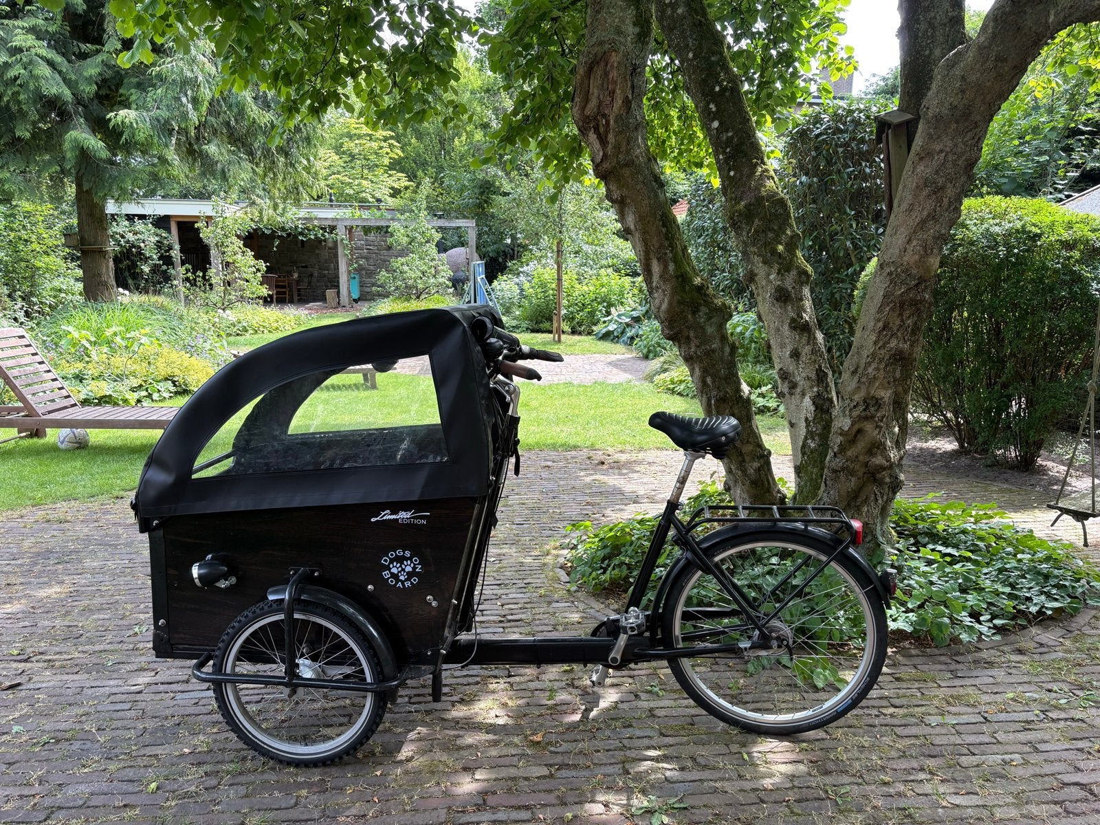 Babboe bakfiets met Huif - Perfect voor Honden, Overige merken, Terugtraprem, Gebruikt, Ophalen of Verzenden