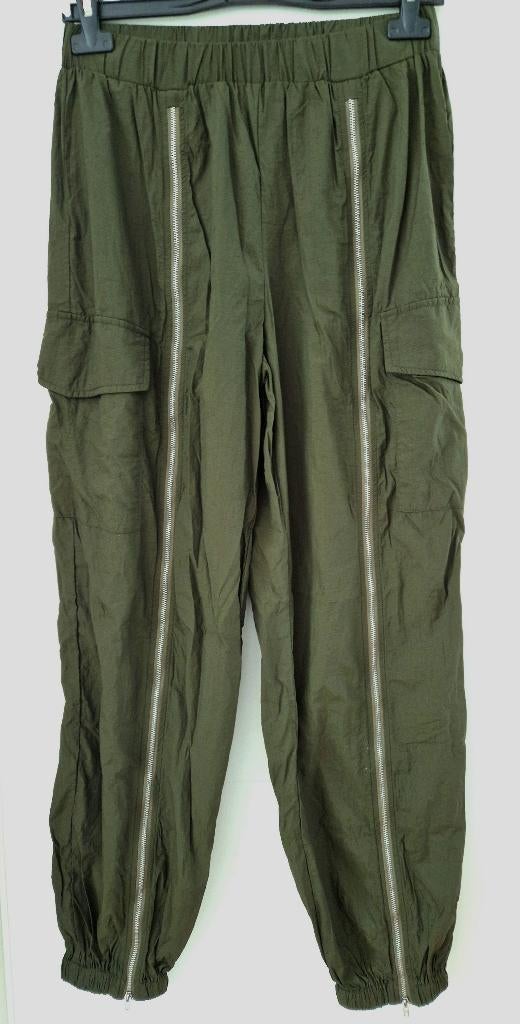 Groene dames broek maat M z.g.a.n. *b, Maat 38/40 (M), Ophalen of Verzenden, Zo goed als nieuw, Lang