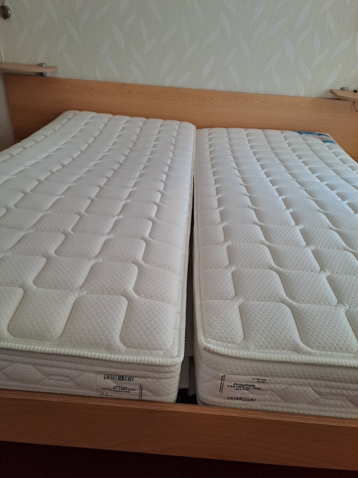 Seniorenbed 2 pers. met elektrisch spiraal bodem, Ophalen, Tweepersoons