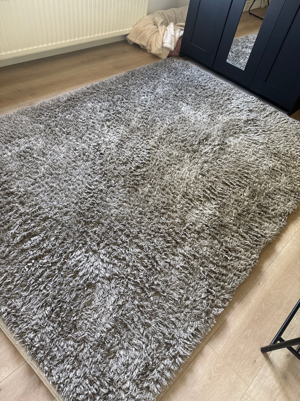 IKEA VINDEBÄK Vloerkleed Grijs 160x230 cm, Ophalen, 150 tot 200 cm, 200 cm of meer, Zo goed als nieuw
