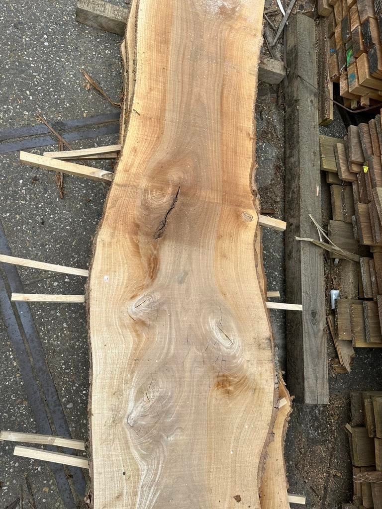 Eiken Boomstamplanken, Ophalen of Verzenden, Zo goed als nieuw, 50 mm of meer, Balk