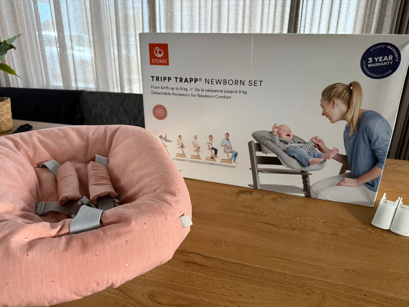 Stokke Tripp Trapp Newborn Set – Coral Confetti, Ophalen, Zo goed als nieuw, Overige typen