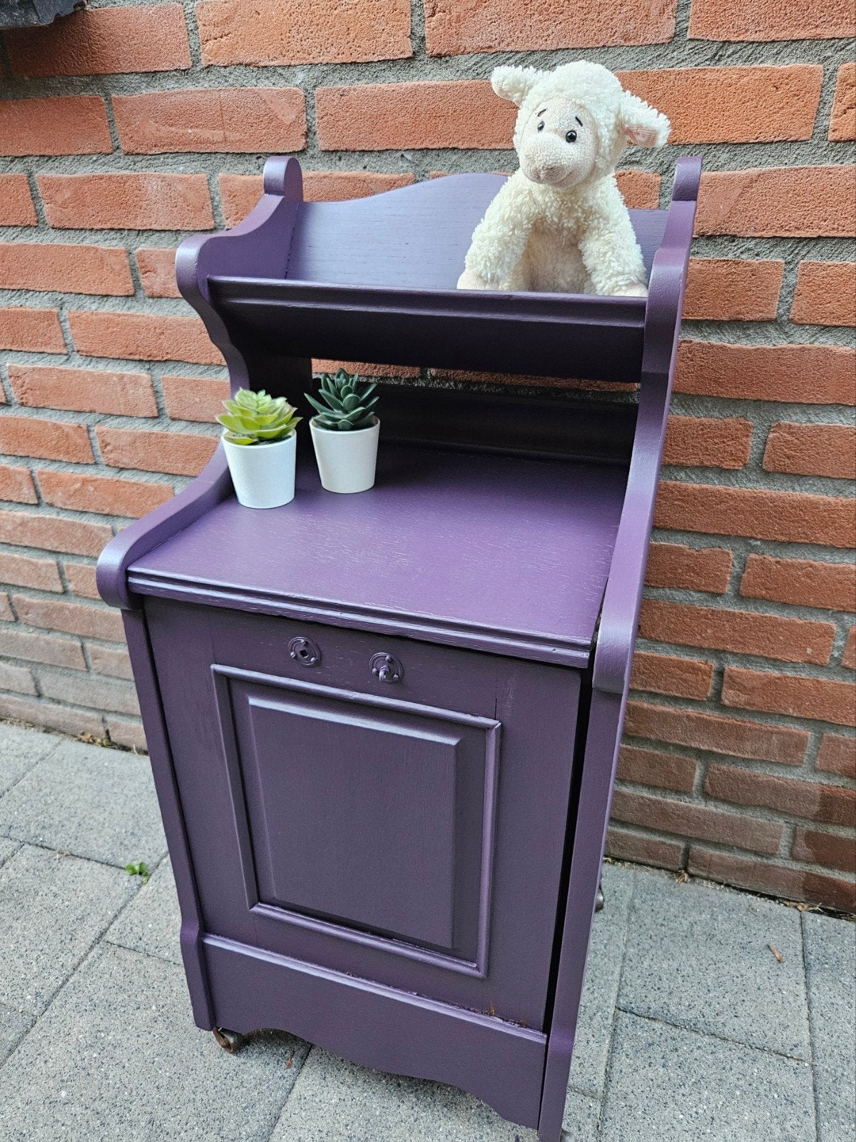 Veelzijdig paars kastje, Ophalen, Gebruikt, Minder dan 45 cm, 70 cm of meer