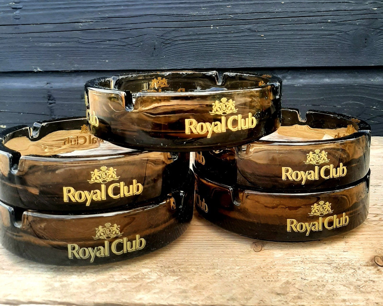 Vintage - ROYAL CLUB Asbakken (Bier / Café / Kroeg), Ophalen of Verzenden, Asbak