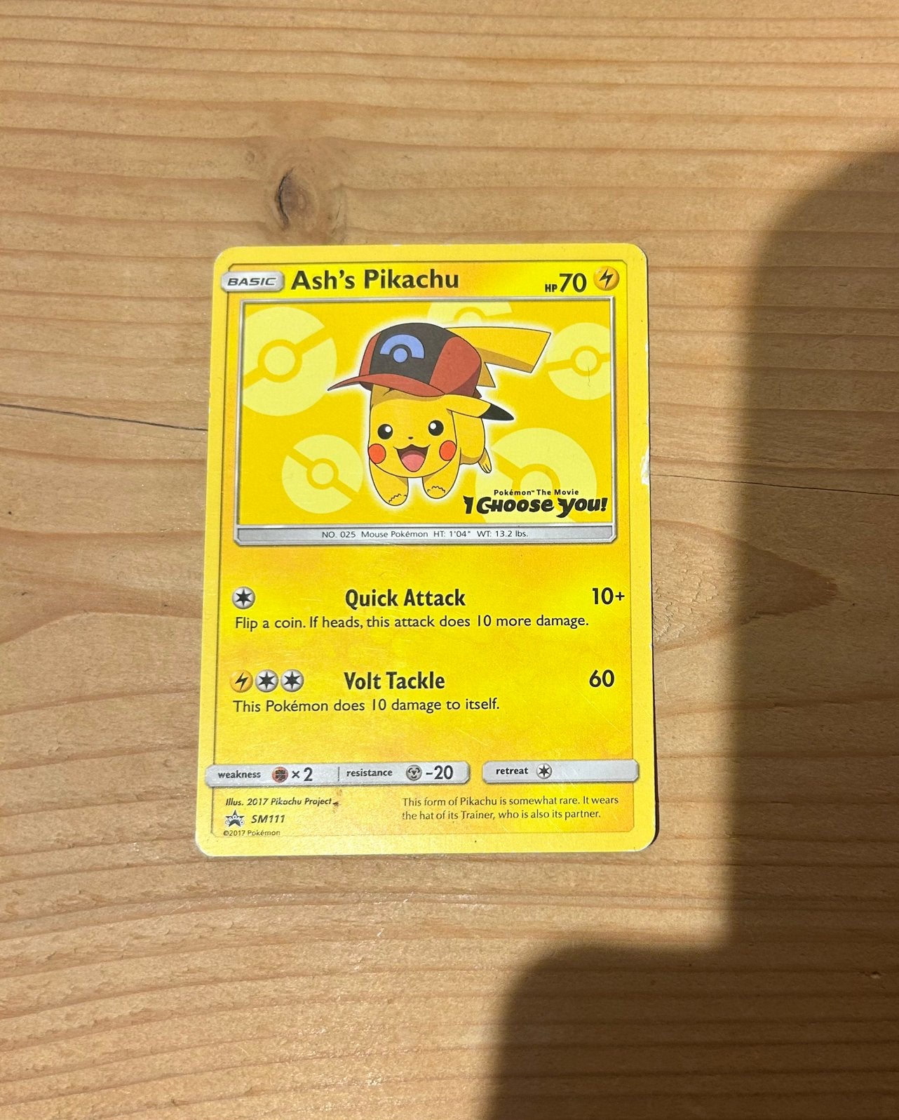Ash’s pikachu promo, Hobby en Vrije tijd, Verzamelkaartspellen | Pokémon, Ophalen of Verzenden, Zo goed als nieuw