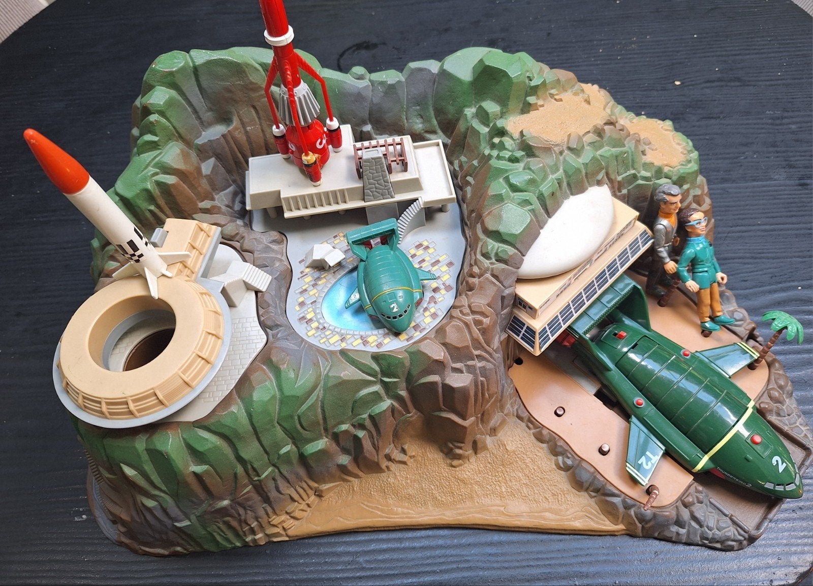Thunderbirds eiland met veel accessoires, Ophalen of Verzenden, Gebruikt
