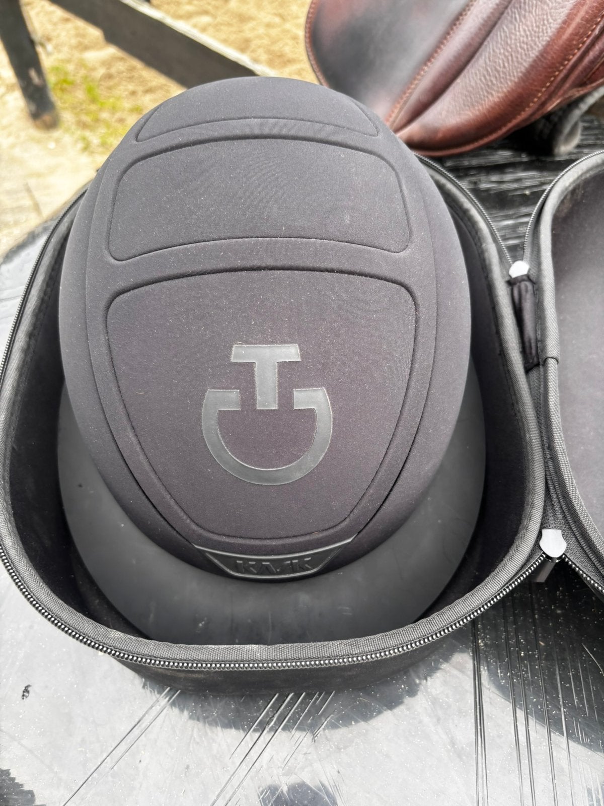 Kask ct cap  maat 58  zwart, Dieren en Toebehoren, Ophalen of Verzenden, Zo goed als nieuw