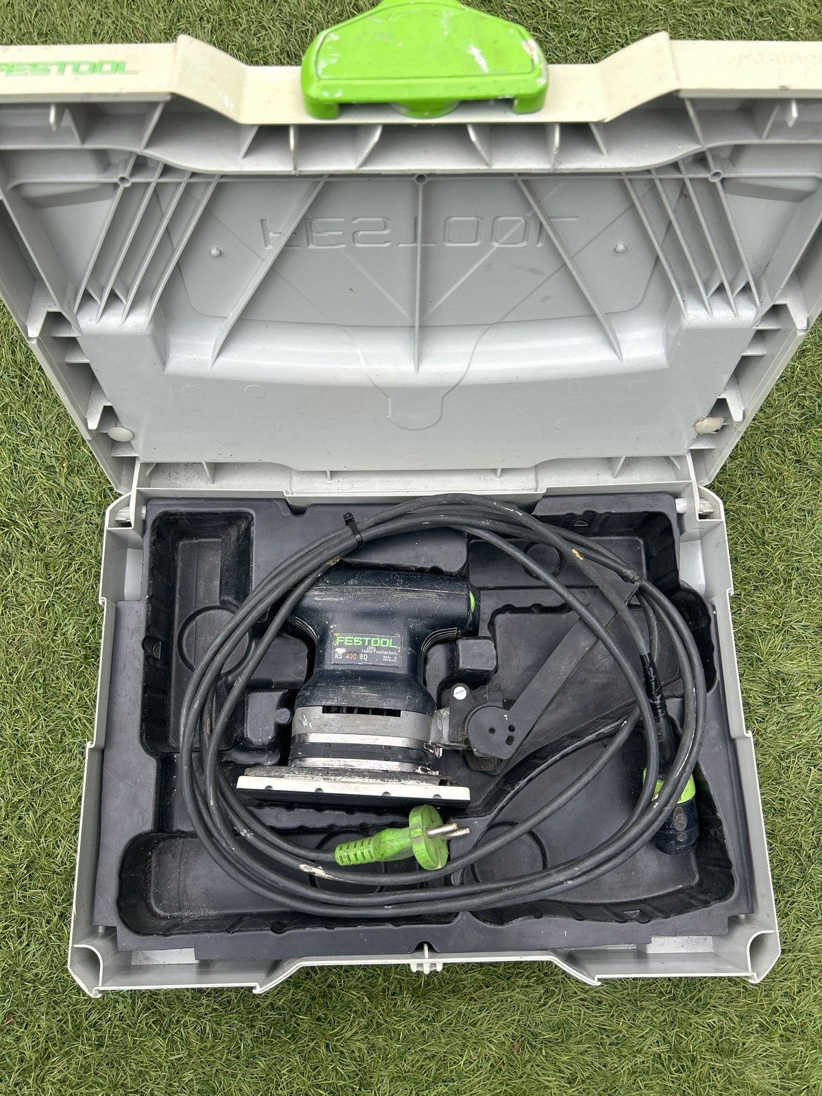 Festool RS 400 EQ vlakschuurmachine met systainer, Ophalen of Verzenden, Gebruikt, 600 tot 1200 watt, Vlakschuurmachine
