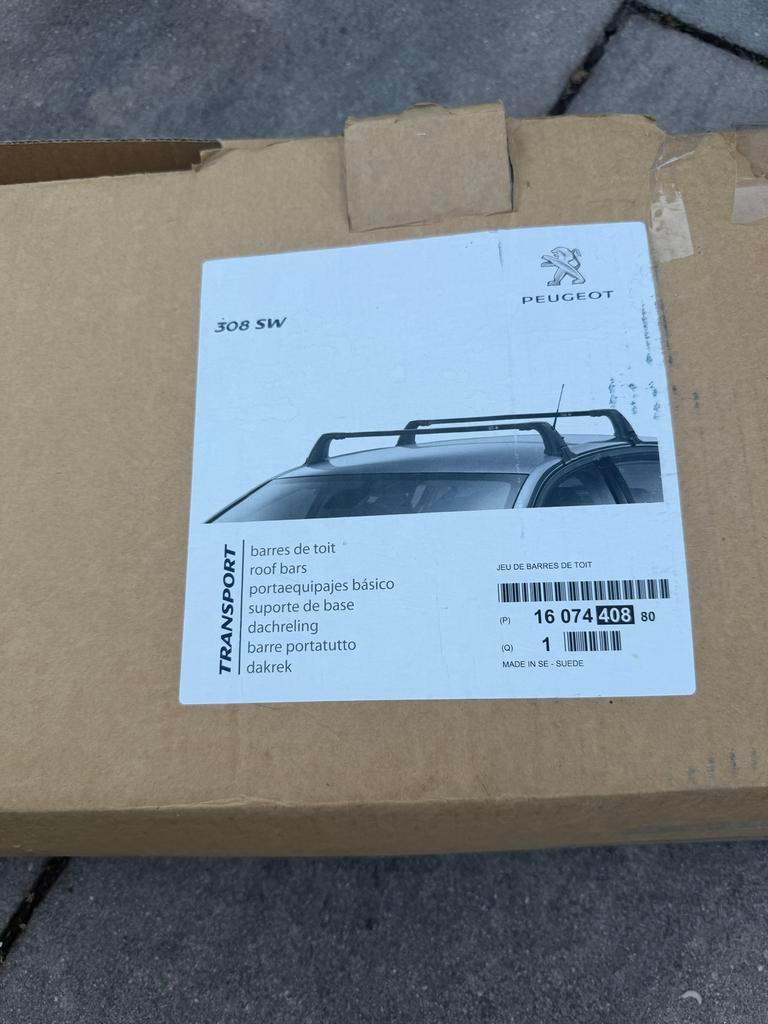 Peugeot 308 SW dakdragers - Origineel, Auto diversen, Dakdragers, Ophalen of Verzenden, Zo goed als nieuw