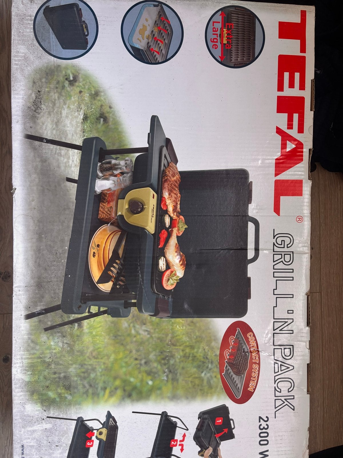 Tefal Grill'n'Pack 2300W elektrische barbecue nieuw in doos, Ophalen of Verzenden, Nieuw