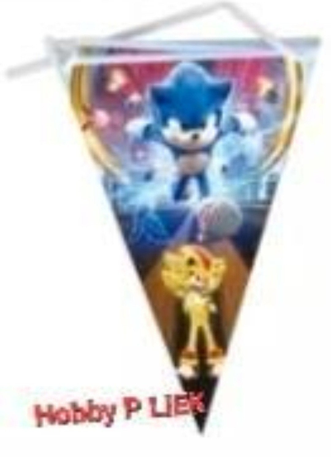 Sonic vlaggenlijn nr S465, Hobby en Vrije tijd, Feestartikelen, Ophalen of Verzenden, Nieuw, Versiering, Verjaardag