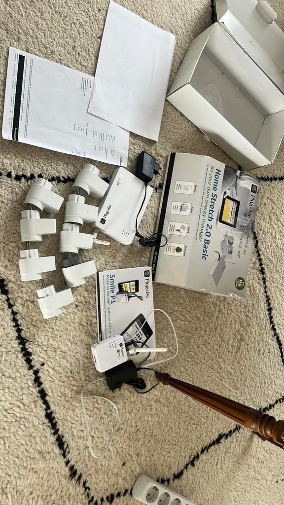Plugwise Smile P1 + Home Stretch 2.0 Basic (8 stekkers), Ophalen of Verzenden, Zo goed als nieuw