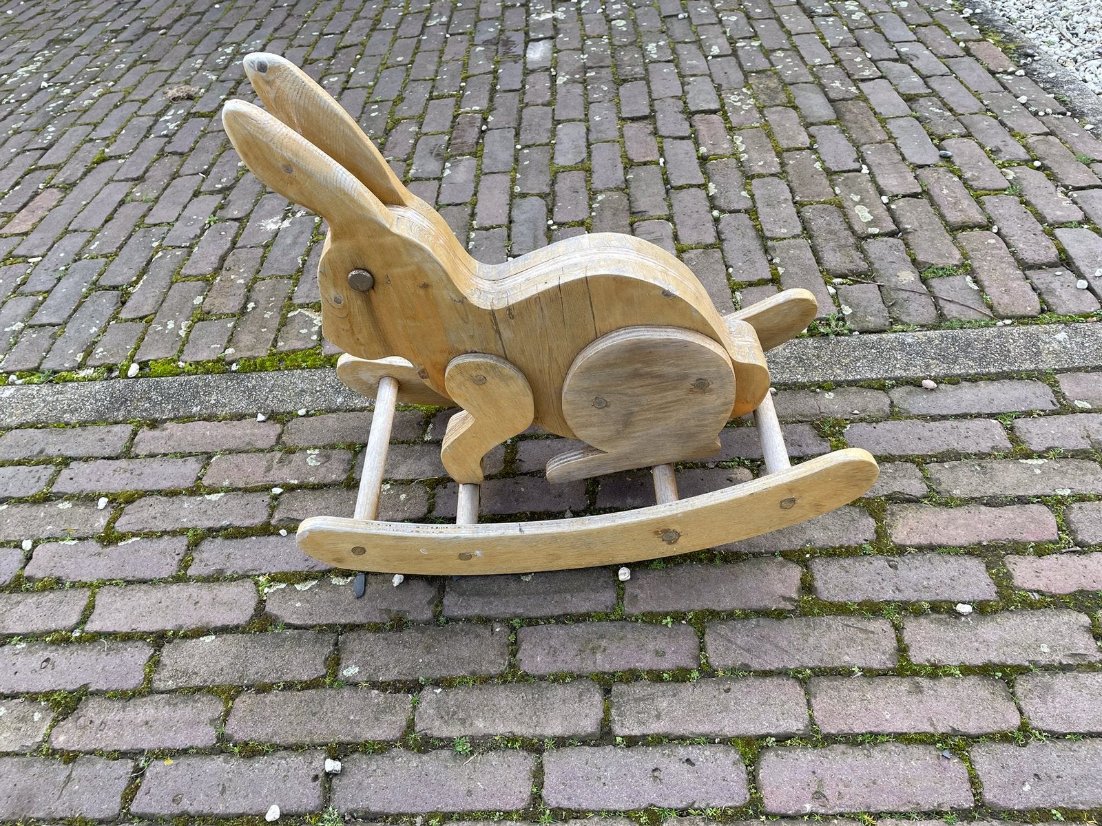 Houten hobbelhaas, Kinderen en Baby's, Ophalen, Gebruikt