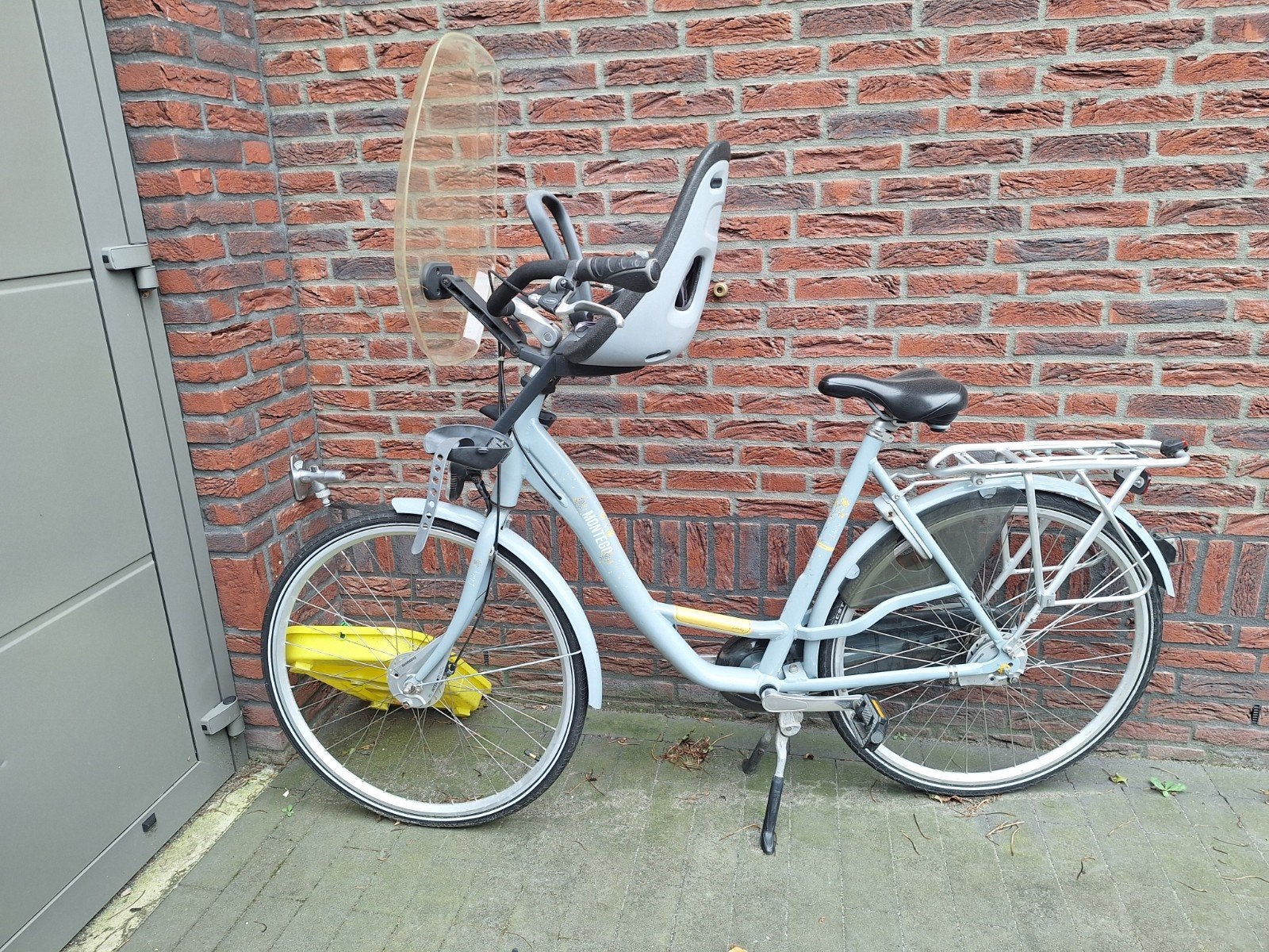 Montego damesfiets met kinderzitje en windscherm, Velgrem, Ophalen, Overige merken, 53 tot 56 cm