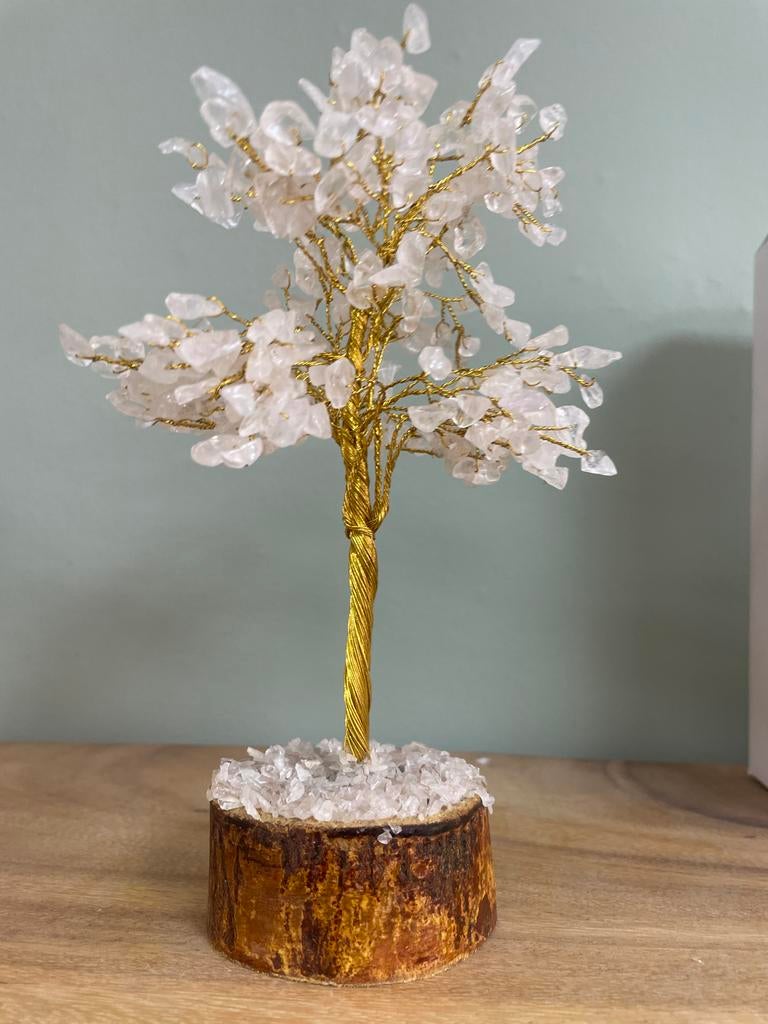 Edelsteenboompje bergkristal 18cm, Ophalen of Verzenden, Nieuw