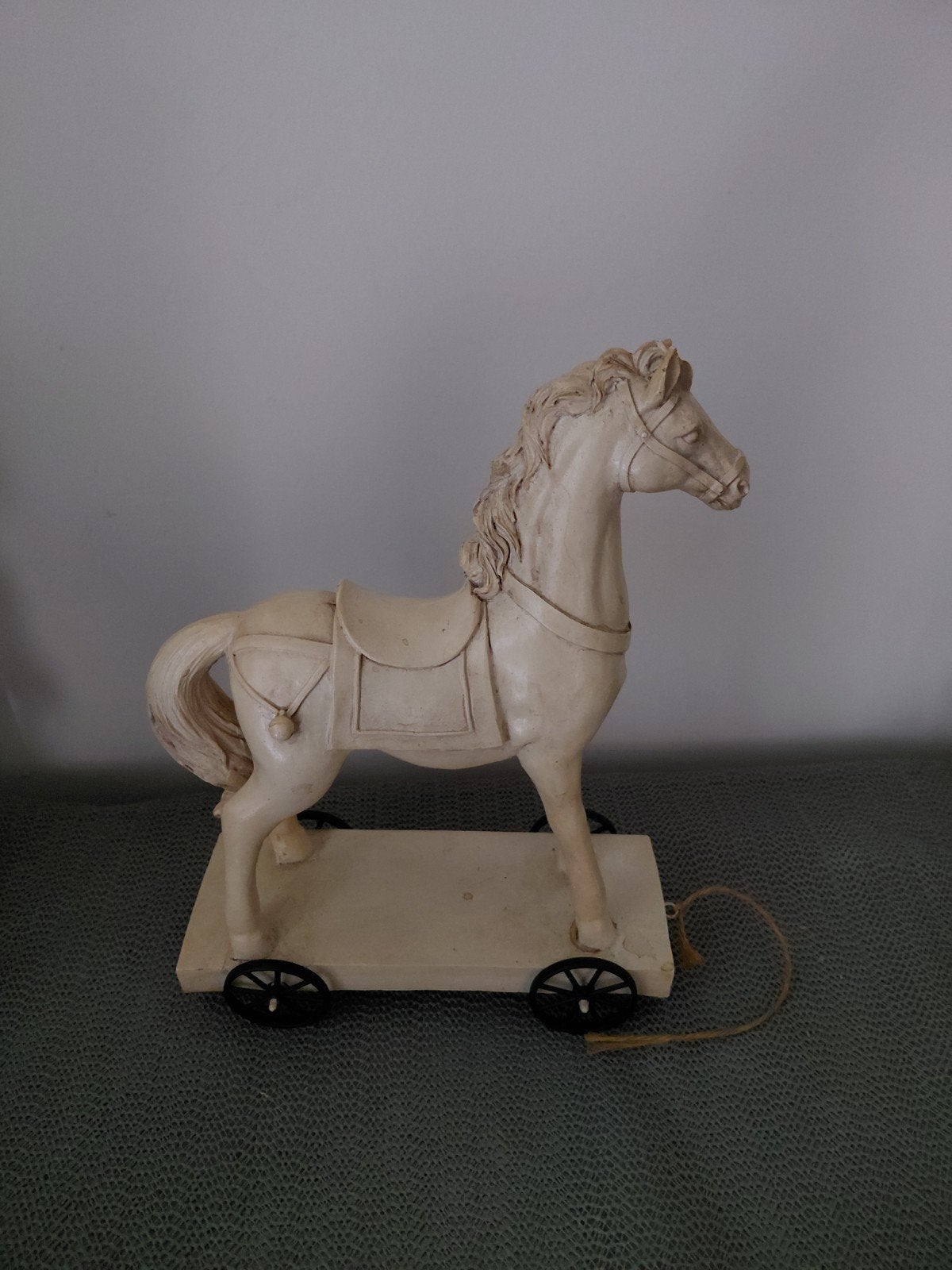 Decoratief trekpaard op wielen - Vintage stijl, Ophalen