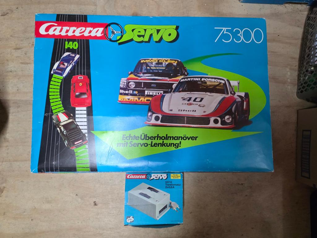 Vintage Carrera Servo 140 Racebaan 75300 + Porsche & BMW –, Ophalen of Verzenden