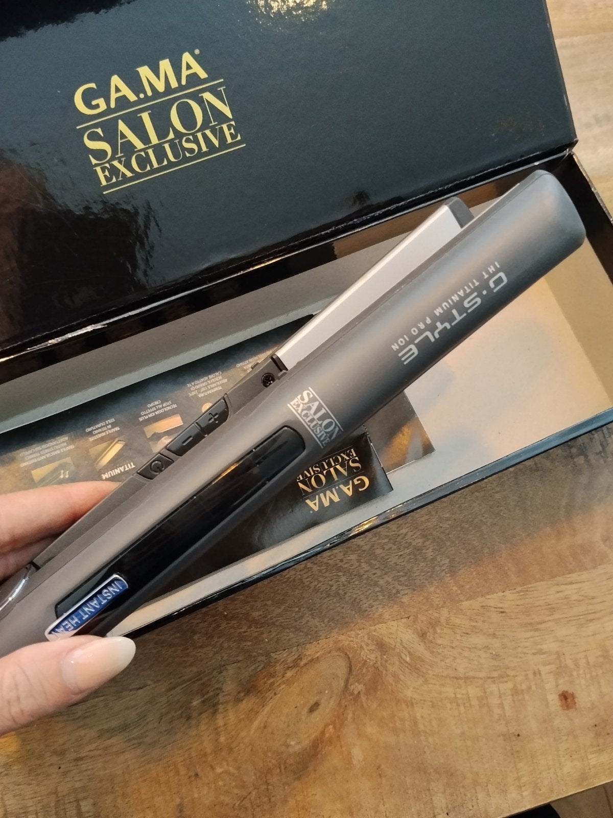 Gama IHT Titanium Pro Ion Stijltang - G-Style, Ophalen, Haarverzorging