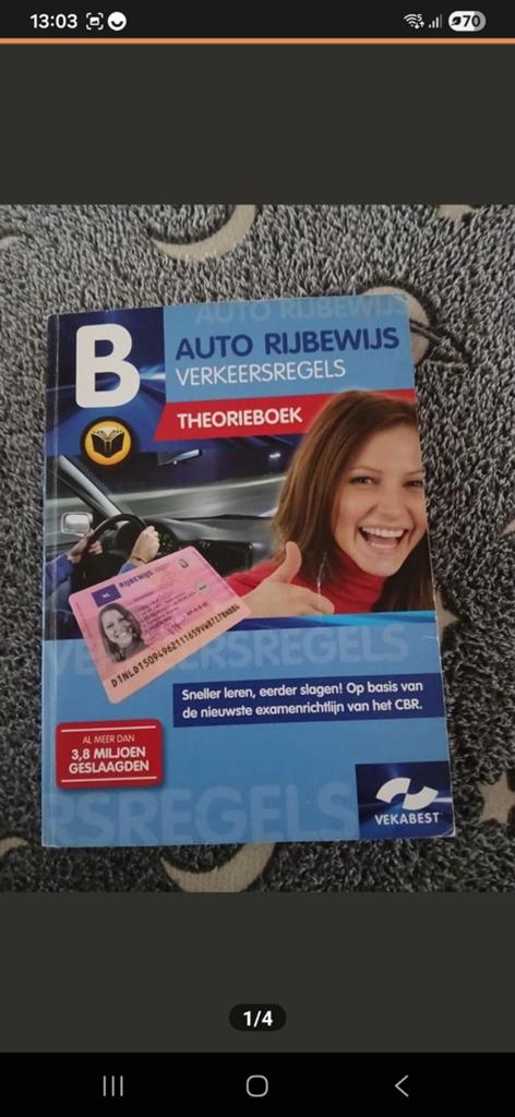 Auto Rijbewijs Verkeersregels Theorieboek VEKABEST, Boeken, Ophalen of Verzenden, Zo goed als nieuw, Overige niveaus, VEKABEST