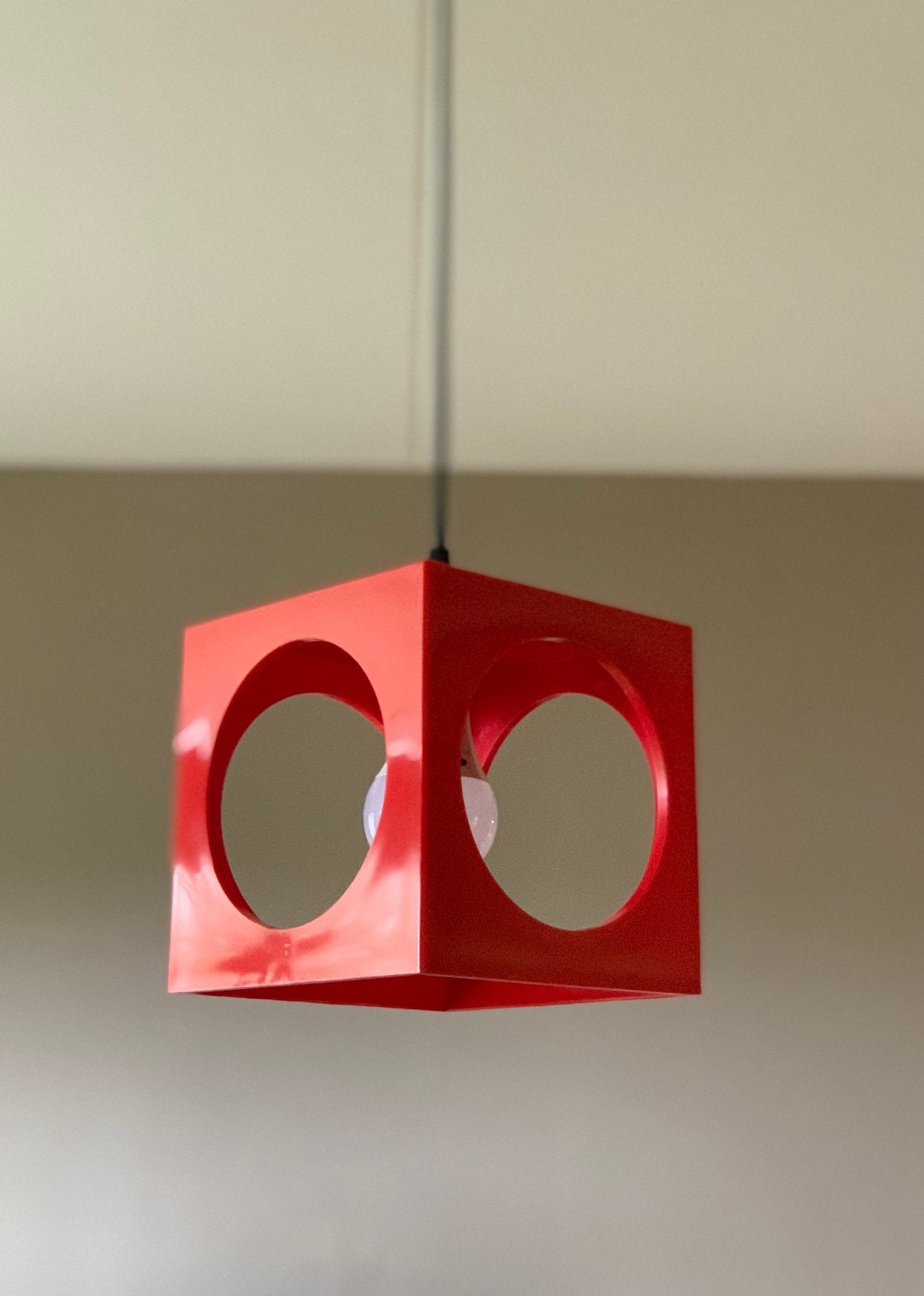 Kubus hanglamp van richard essig besigheim, Ophalen of Verzenden, Zo goed als nieuw, Kunststof, E27 (groot)