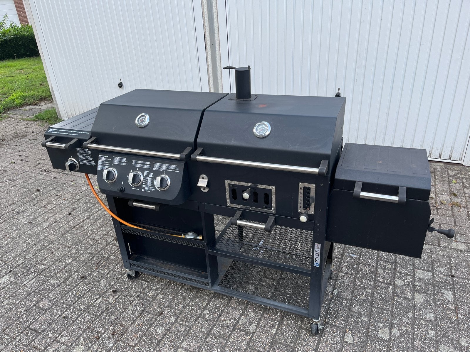 Grote BBQ / gas en kolen / roken, Ophalen, Gebruikt, Gas, Vrijstaand