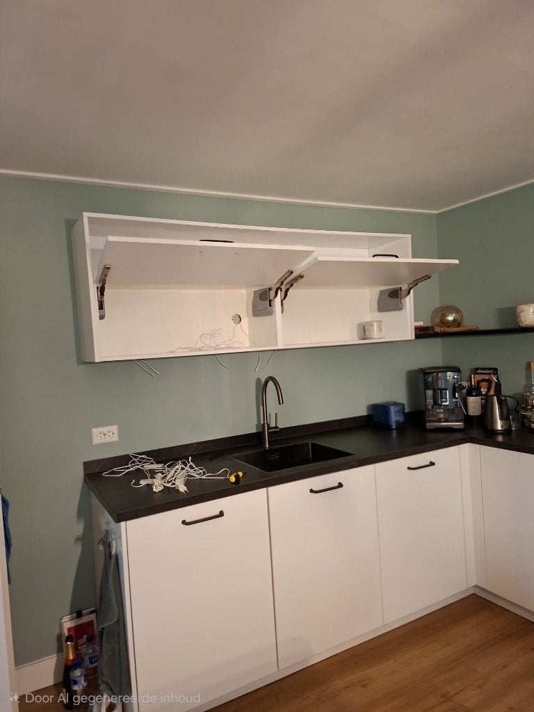 boven keukenkastjes, Ophalen, Wit, 150 tot 200 cm, Zo goed als nieuw