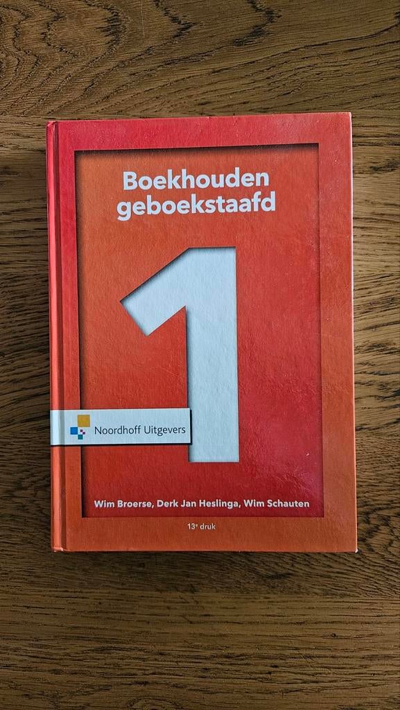 Boekhouden geboekstaafd deel 1, Ophalen of Verzenden, Zo goed als nieuw