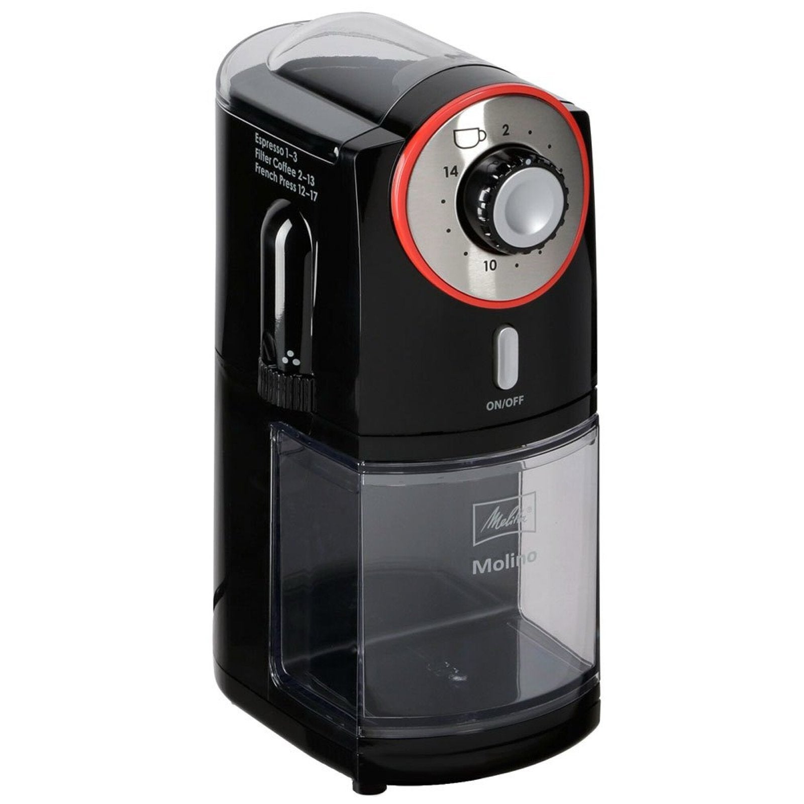 Melitta Molino koffiemolen - perfect voor verse koffie, Overige modellen, 10 kopjes of meer, Zo goed als nieuw, Koffiebonen