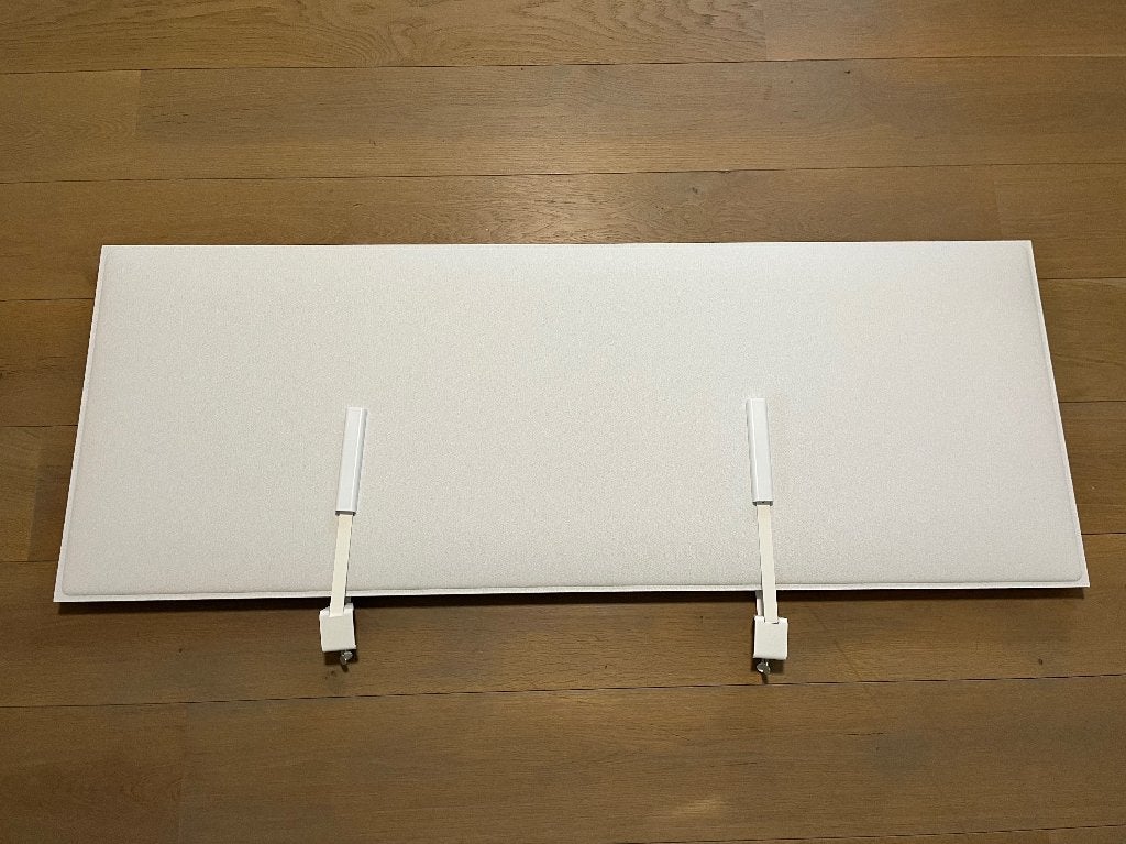 Snowdesk akoestisch bureaupaneel 59 x 159 cm wit, Ophalen, 160 cm, Opzetstuk, Zo goed als nieuw