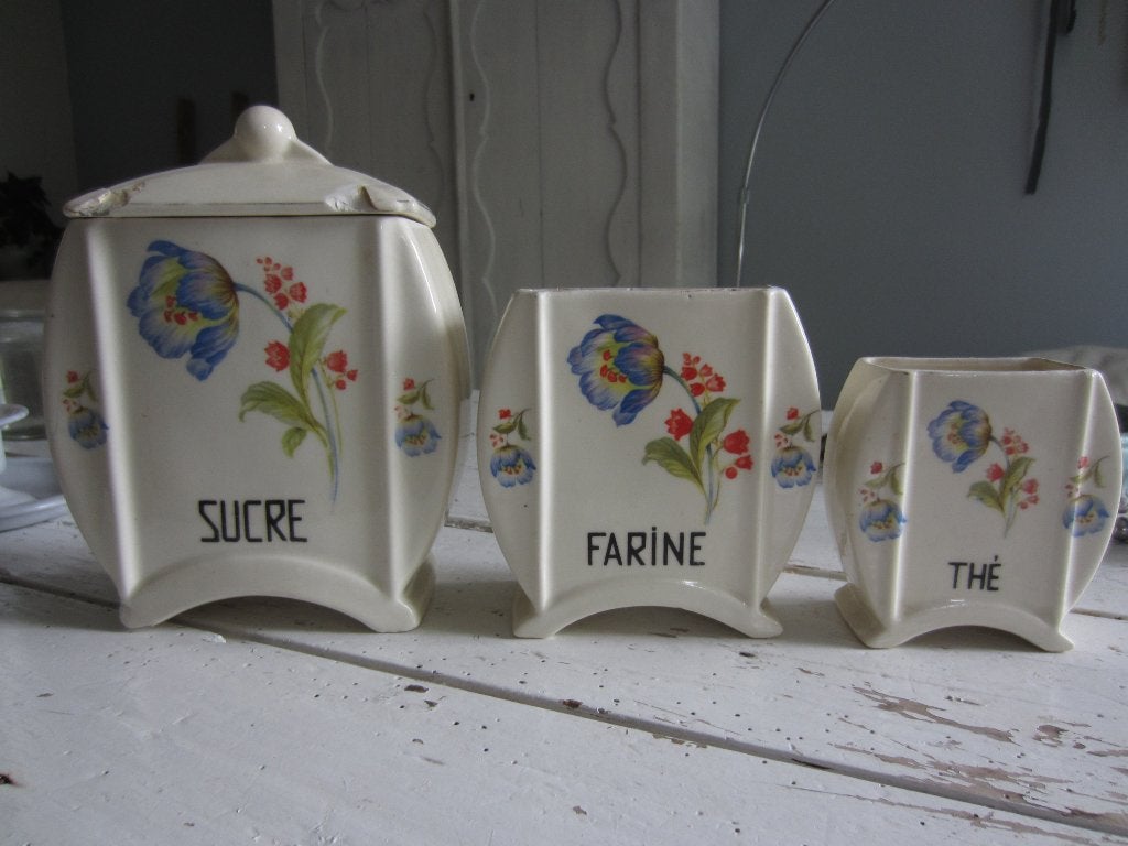 Faience Franse Brocante potten, Antiek en Kunst, Ophalen of Verzenden