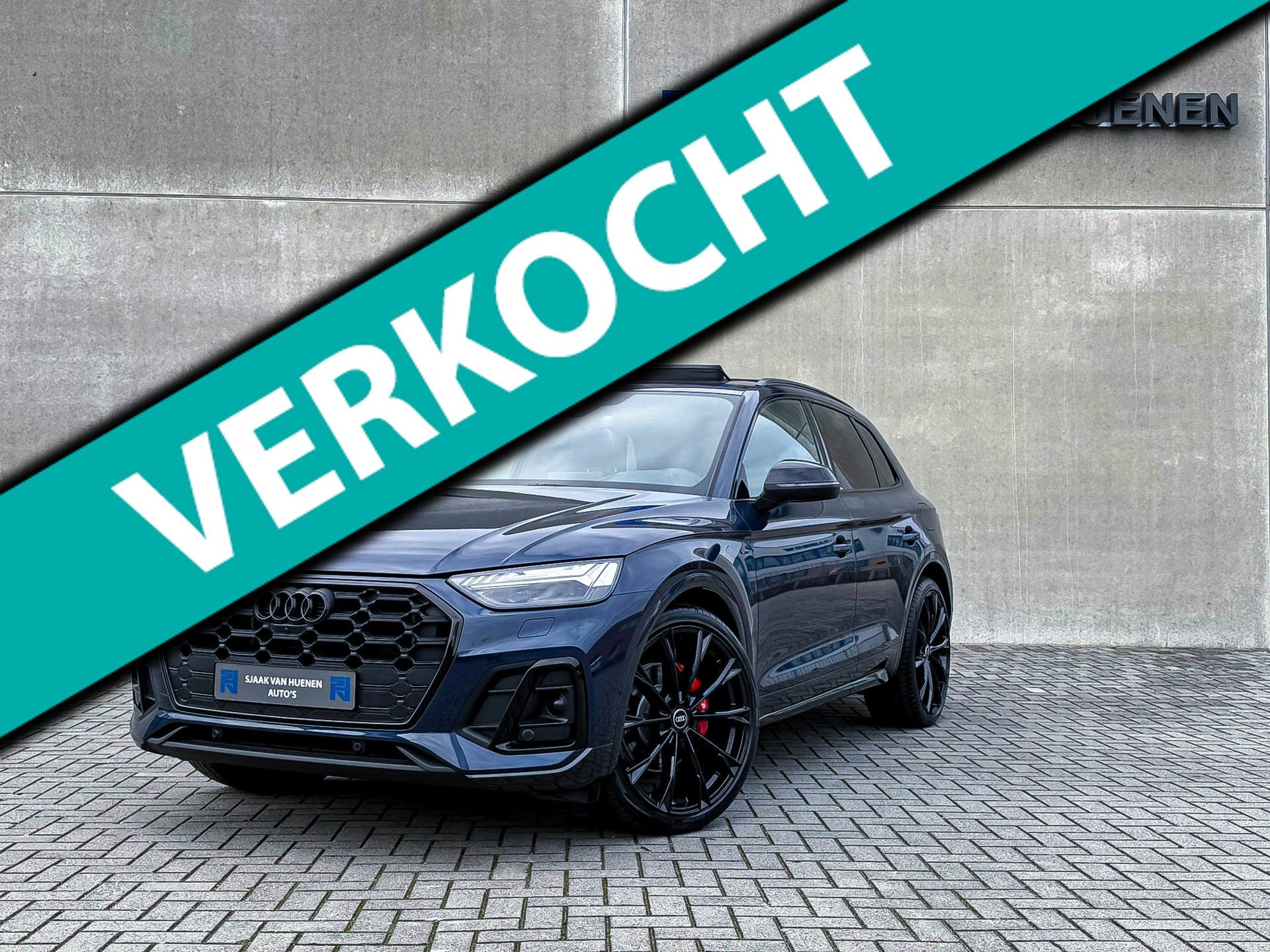 Audi Q5 50TFSI e 299PK Quattro Competition S Edition S-Line, Automaat, Gebruikt, Zwart, 4 cilinders