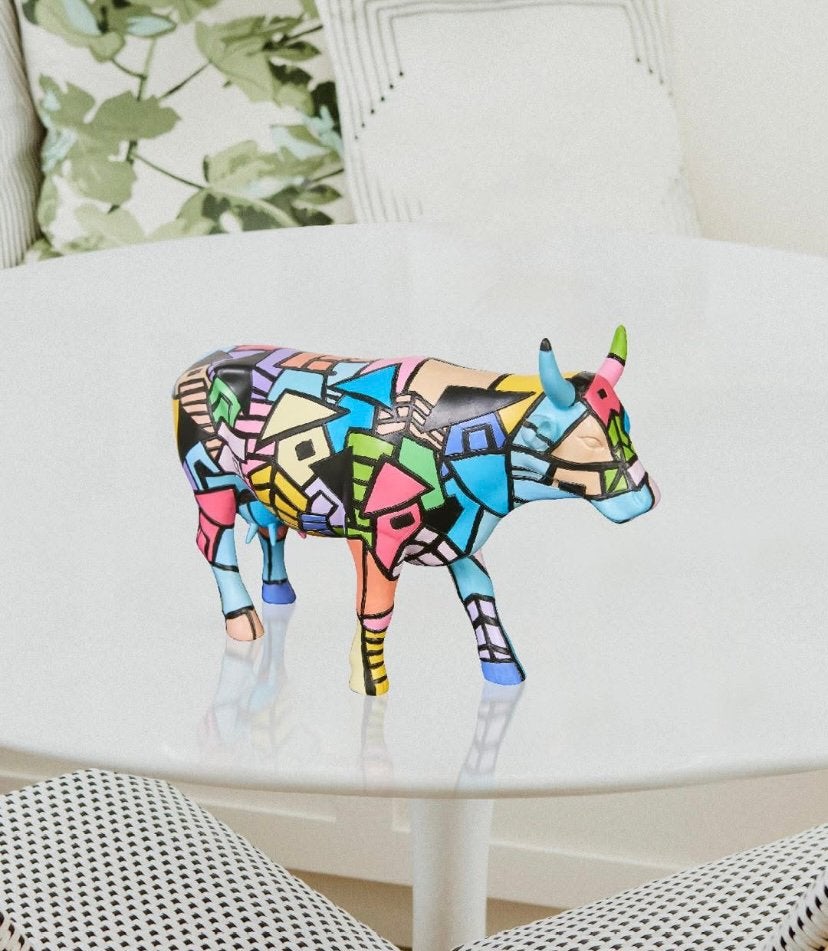 Nieuw Cow Parade koe Favela chic large gratis verzending., Ophalen of Verzenden, Beeld