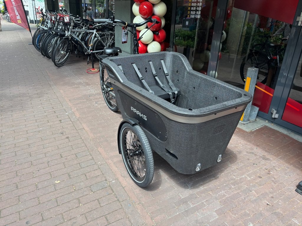 Fietshokje Raaks: Raaks Rover elektrische bakfiets NIEUW!!!, Fietsen en Brommers, 4 kinderen of meer, Huif, Niet ingevuld, Nieuw