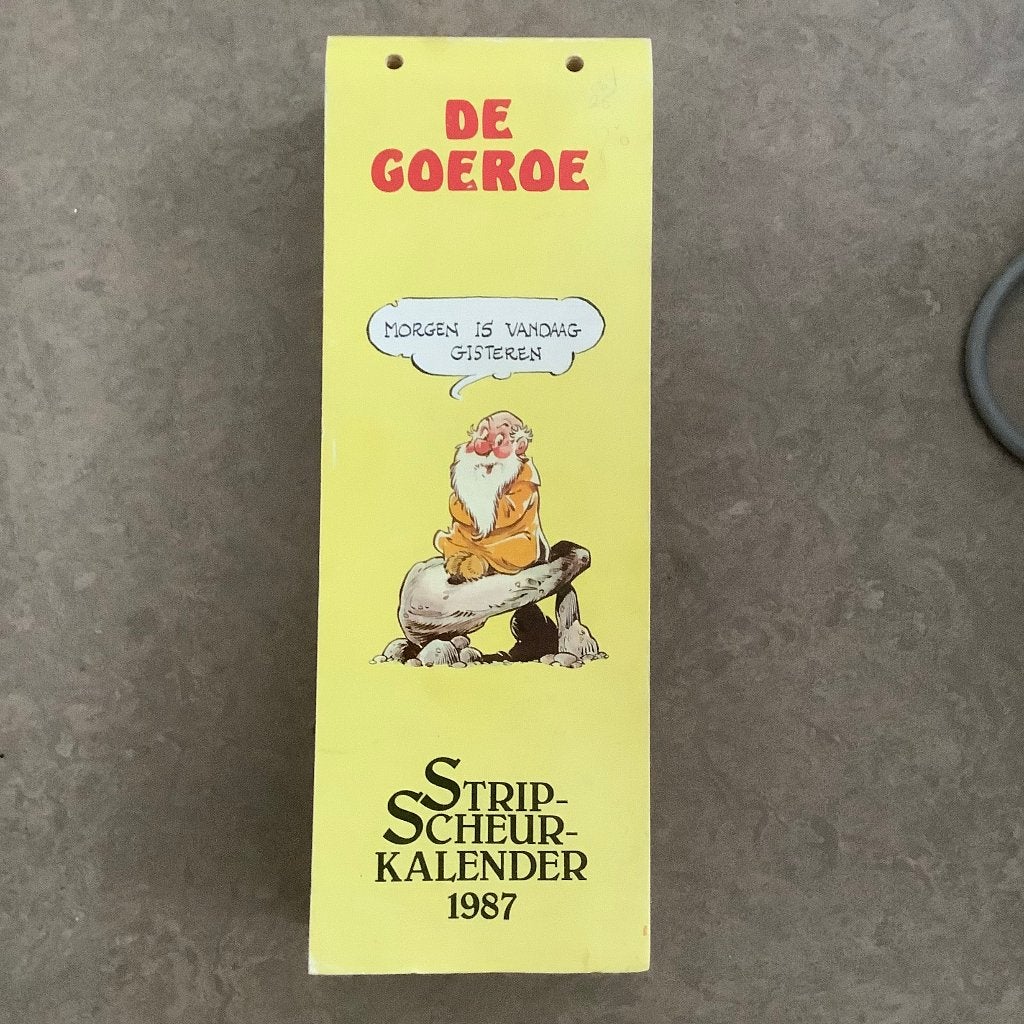 De Goeroe strip-scheur-kalender 1987 - Panda, Eén stripboek, Marten Toonder studios, Ophalen, Gelezen