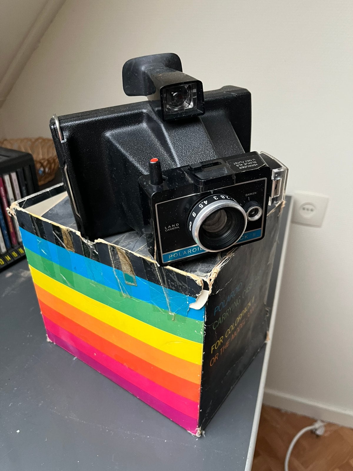 Vintage Polaroid Colorpack II Land Camera met doos, Ophalen, Gebruikt, Polaroid