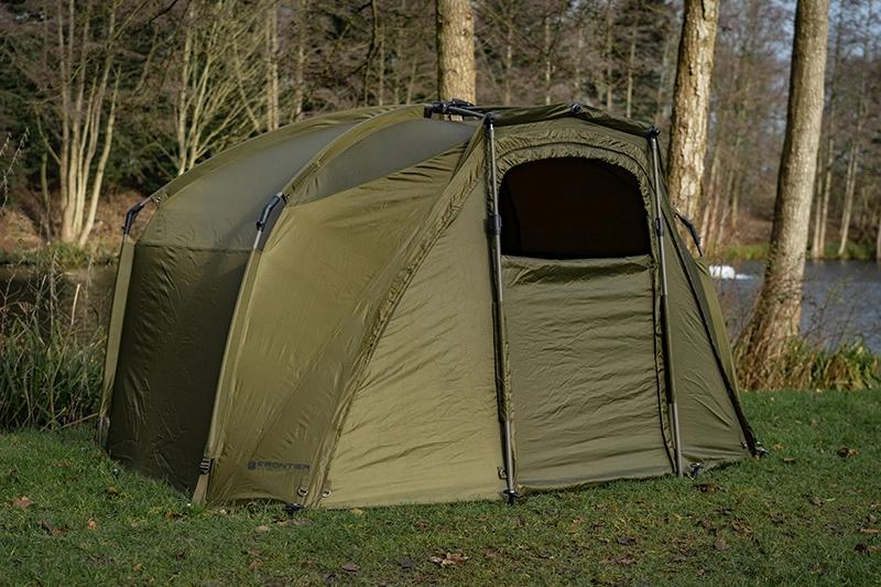 Fox Frontier Bivvy met grondzeil en front - 1x gebruikt, Watersport en Boten, Ophalen of Verzenden, Zo goed als nieuw, Overige typen