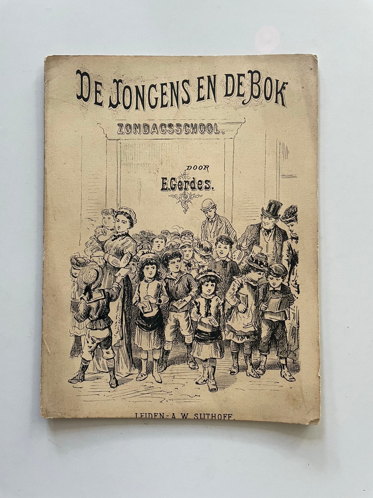De jongens en de bok - E. Gerdes, Antiek en Kunst, Ophalen of Verzenden, E. Gerdes