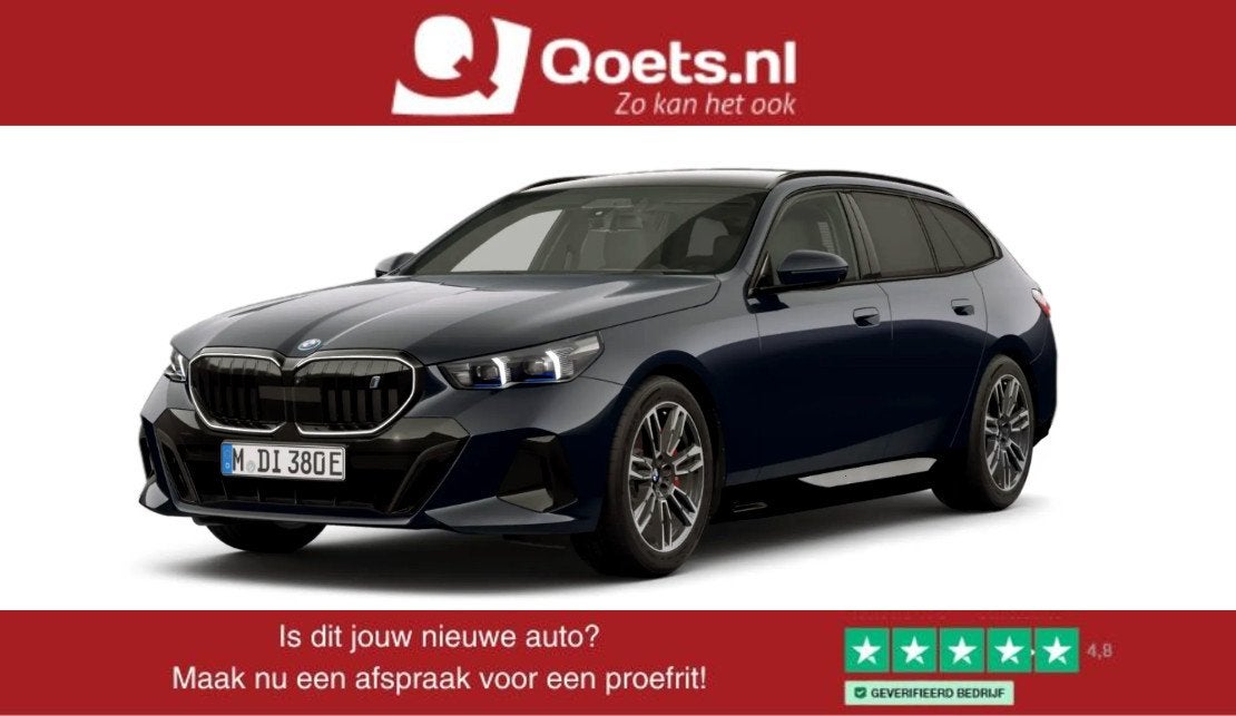 BMW i5 Touring eDrive40 M Sport Pro - Trekhaak - Panoramadak, Automaat, Dealer onderhouden, Achterwielaandrijving, Met garantie (alle)