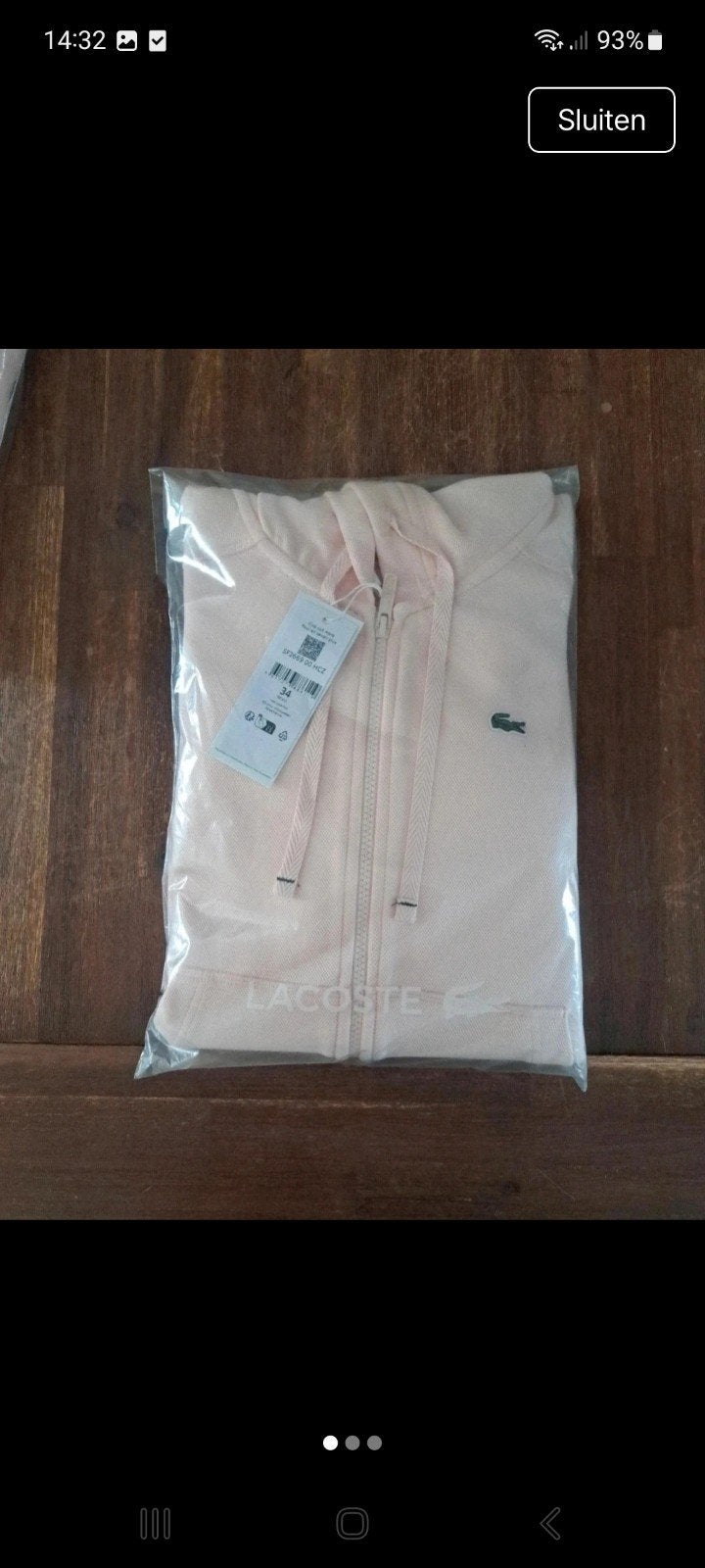 Nieuw Lacoste trainingspak maat 34, Kleding | Dames, Lacoste, Ophalen of Verzenden, Nieuw