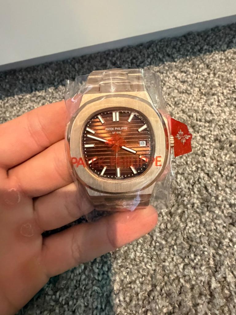 Patek Philippe nautilus horloge, Overige merken, Staal, Staal, Polshorloge