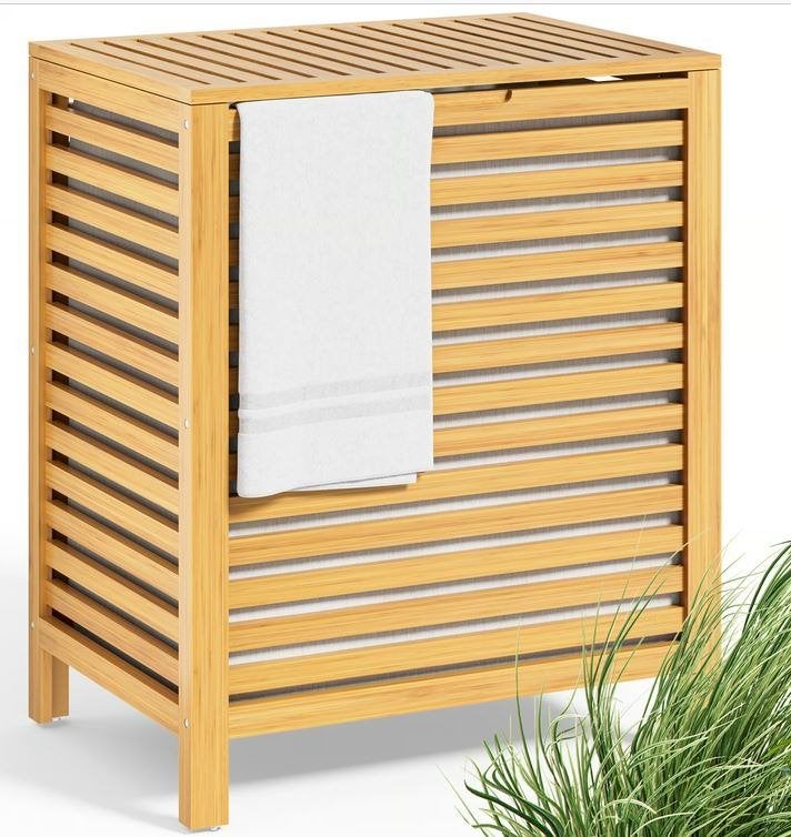 Wasmand waskorf bamboe 62L + binnenzak GRATIS VERZENDING!, Verzenden, Nieuw, Wasmand, Nvt