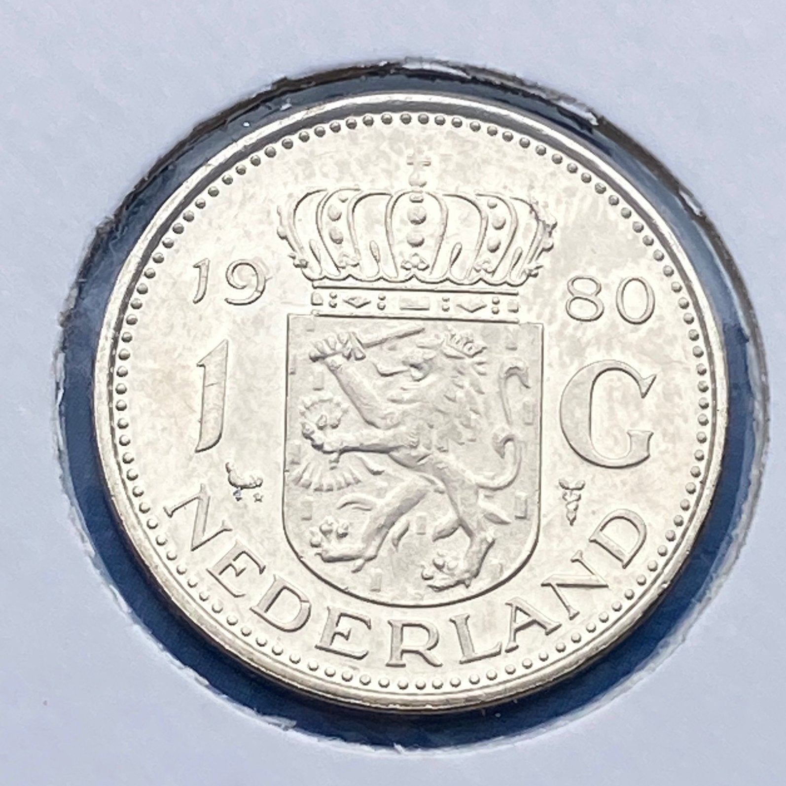 1 Gulden uit 1980 van Juliana, Postzegels en Munten, Munten | Nederland, Verzenden, Koningin Juliana, 1 gulden, Losse munt