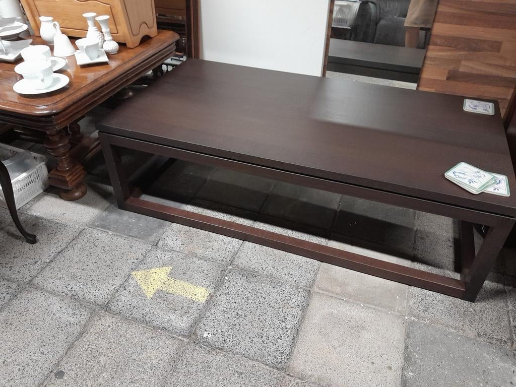 Prachtige zgan salontafel, Ophalen, Zo goed als nieuw, Rechthoekig