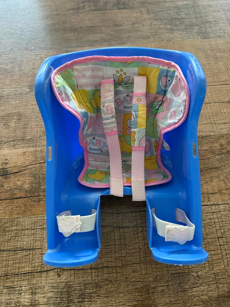 Fietszitje voor babyborn - mist vastklikmechanisme, Ophalen of Verzenden, Gebruikt