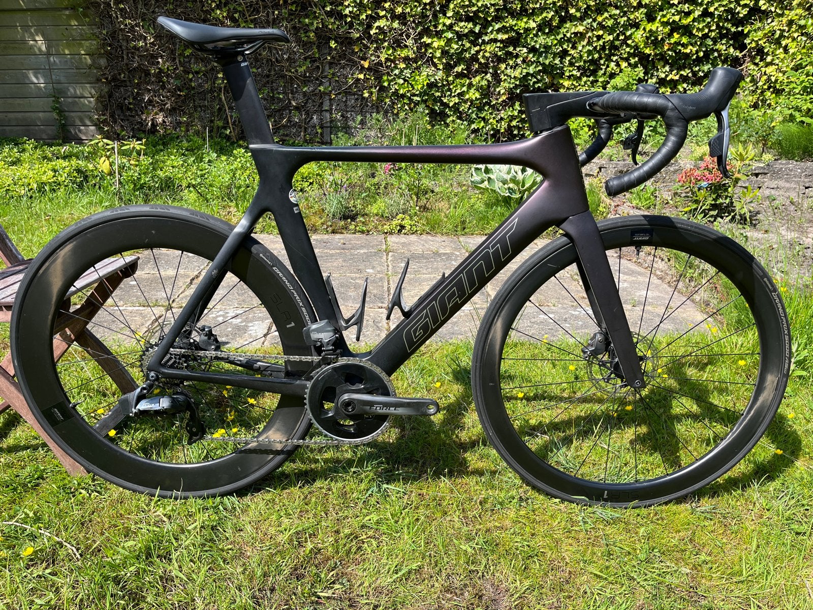 Giant Propel Advanced Pro 1 2021 ML SRAM Force AXS SLR 1, Ophalen, 28 inch, Gebruikt, Carbon