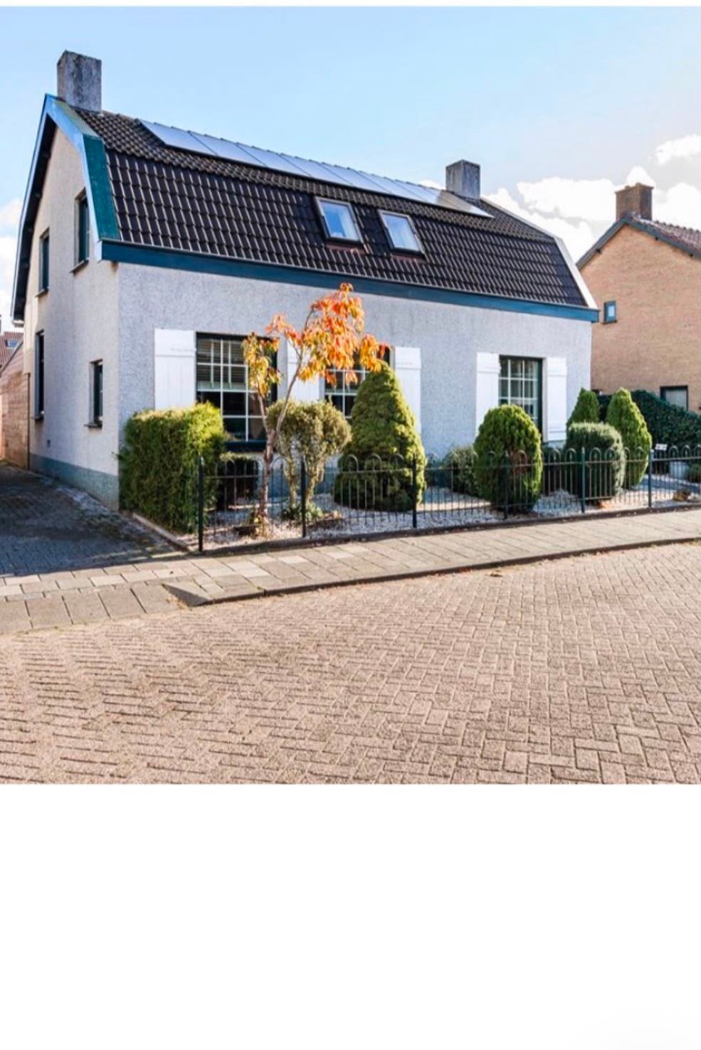 Groen ijzeren hekwerk met poort - opknapper, Ophalen, Met poort, Gebruikt, Sierhekwerk