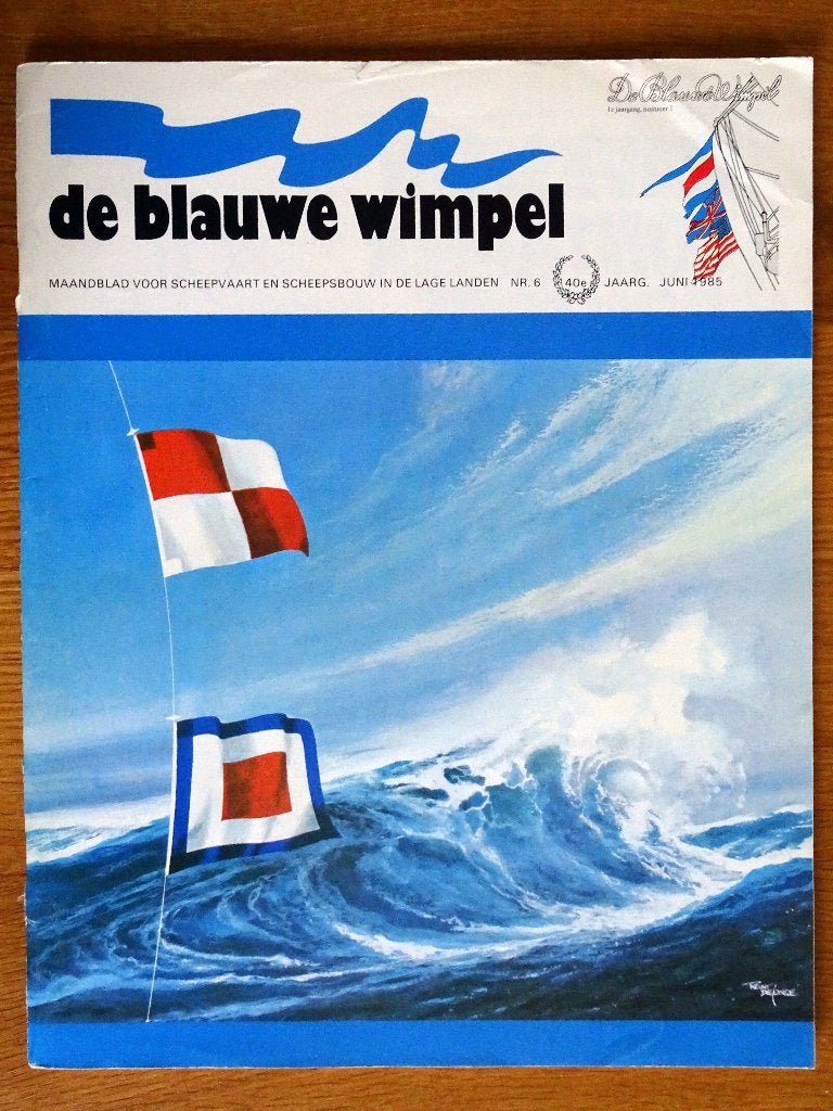 de Blauwe wimpel gedeeltelijke jaargang 1985   7 bladen + 1, Ophalen of Verzenden, Gelezen, Anthony van Kampen
