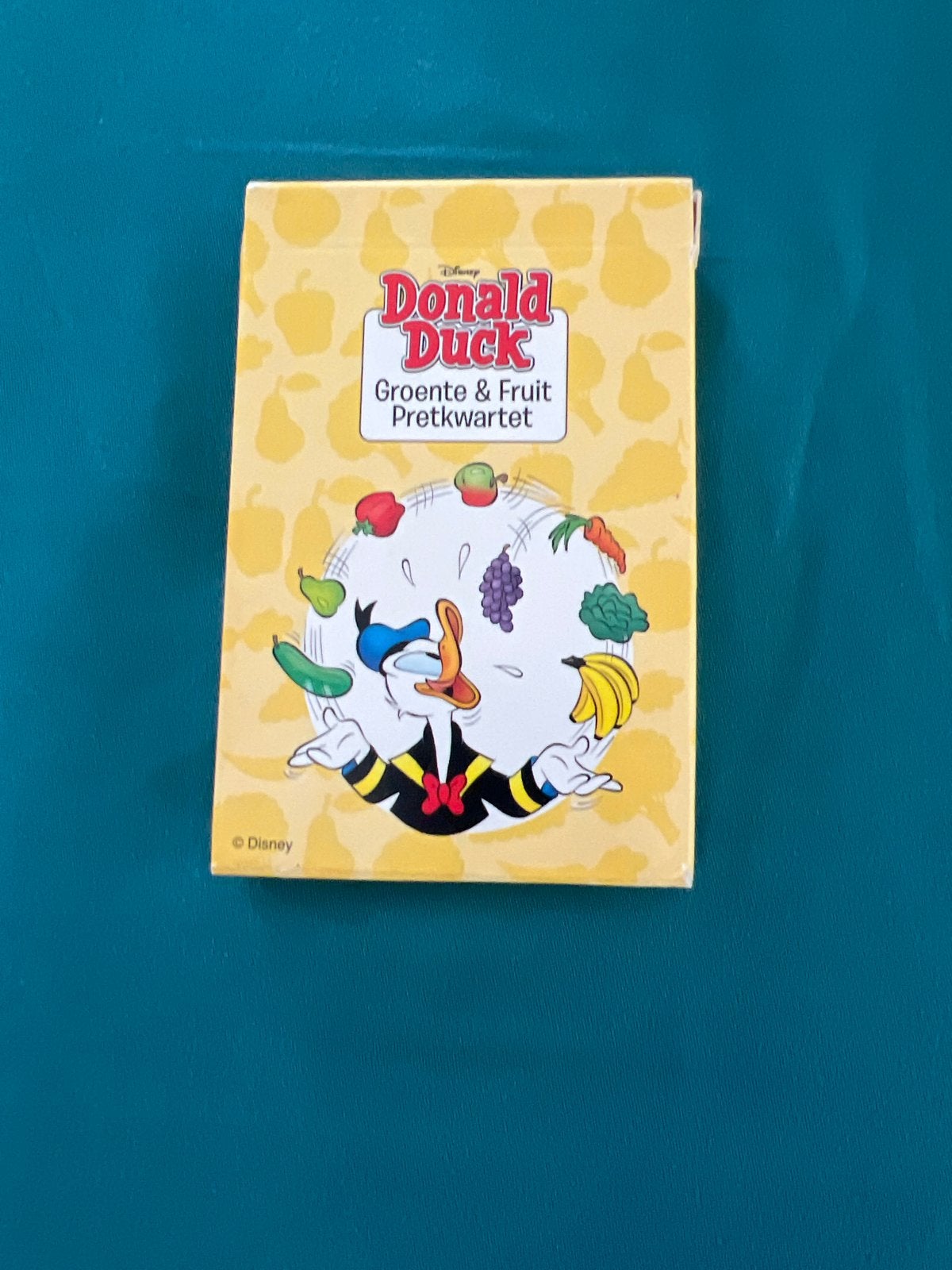Donald Duck Groente & Fruit Pretkwartet Jumbo, Hobby en Vrije tijd, Gezelschapsspellen | Kaartspellen, Zo goed als nieuw, Drie of vier spelers