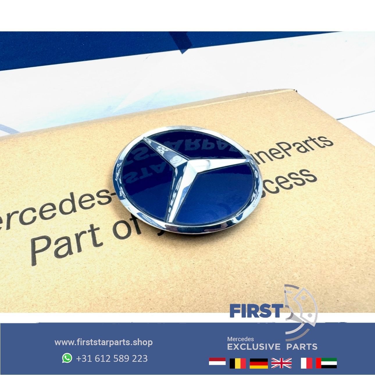 A205 C205 STER Kofferbak LOGO achterklep EMBLEEM CHROOM A205, Gebruikt, -, Ophalen of Verzenden, -
